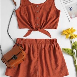 Crop Top Two Piece Set